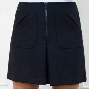 Gap Virgin Wool Blend Heater Mini Skirt Charcoal Size 8